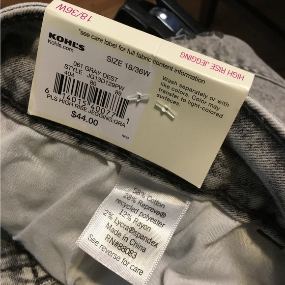 SO stretch denim high rise jeggings Womans Juniors size 18 NWT - Picture 9 of 10